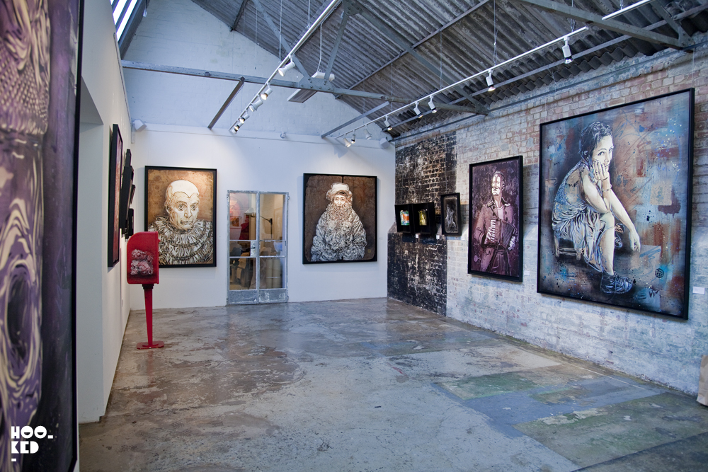 C215 - UK Street Art Exhibition Back to Black at Stolen Space Gallery