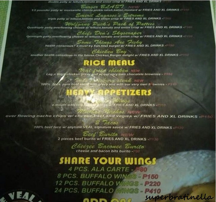 Food Review Anytime Veal Burger