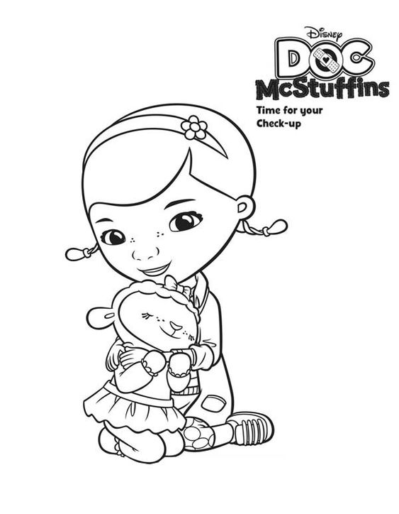 Tranh tô màu bác sĩ Doc Mcstuffins 09