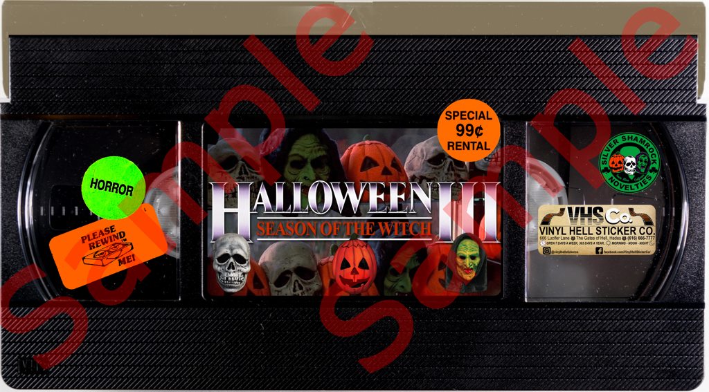The Horrors Of Halloween Horror Vhs Stickers By Vinyl