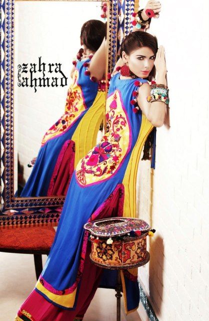 Exclusive New Colorful Monsoon Dress Collection By Zahra Ahmad 2013 ...