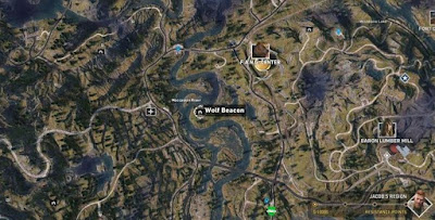 Far Cry 5, Wolf Beacon Location, Southwest of the F.A.N.G. Center, Call of the Wild