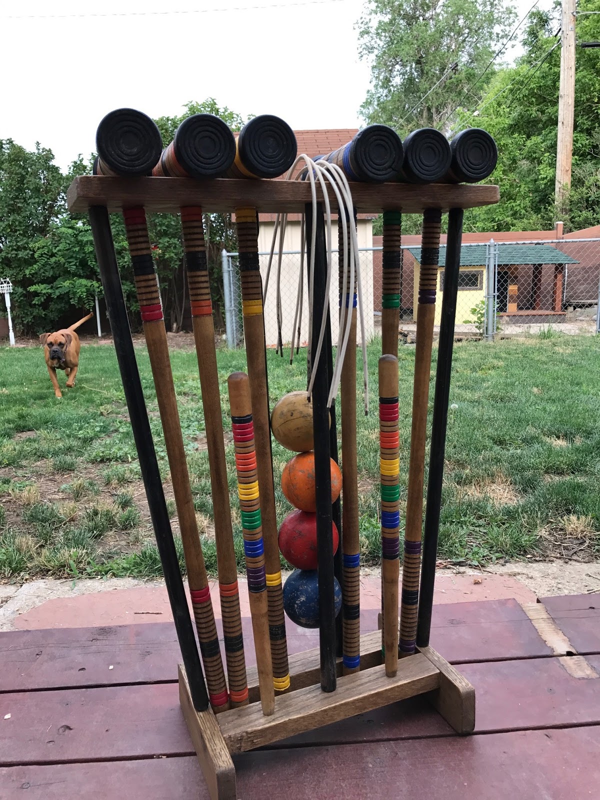 Mr. and Mrs. DIY A Refurb Project Wooden Croquet Set