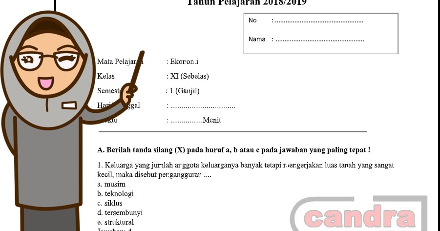 Soal Uas Ekonomi Kelas Xi Semester 1 Kurikulum 2013