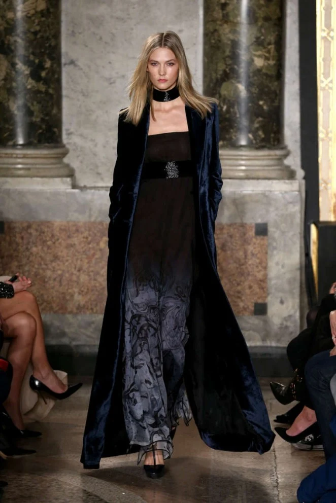 Karlie Kloss walks the Emilio Pucci Fall/Winter 2015 Milan Fashion Week Show