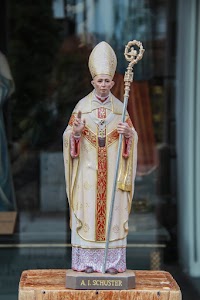 Newly Wood-Carved Statue of Bl. Idelfonso Cardinal Schuster, Benedictine, Liturgical Scholar, Archbishop of Milan. 