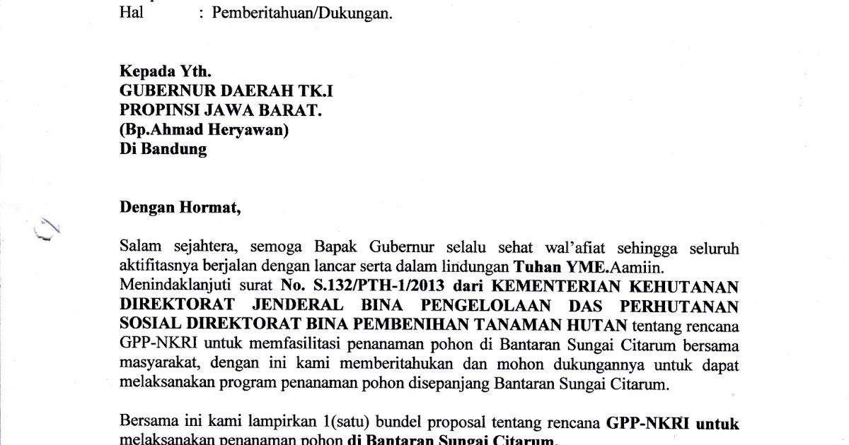 Contoh Surat Audiensi Untuk Gubernur Contoh Surat