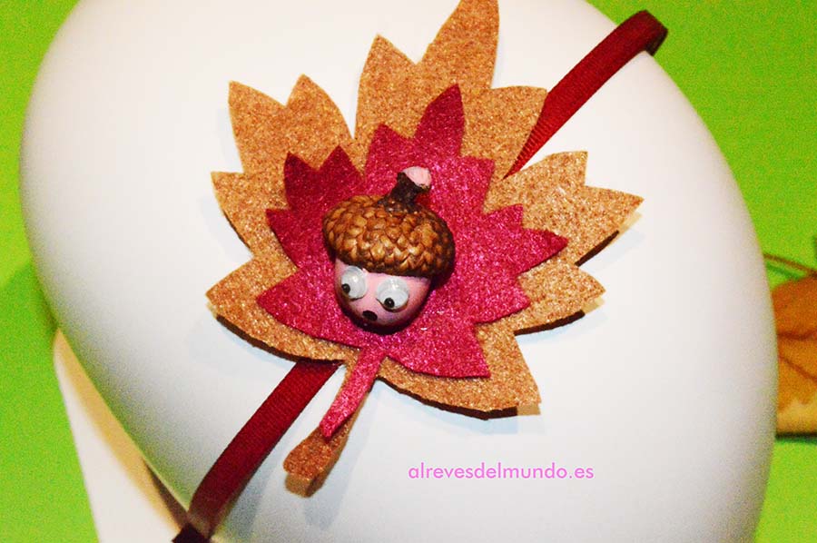 diadema otoño manualidades niños 