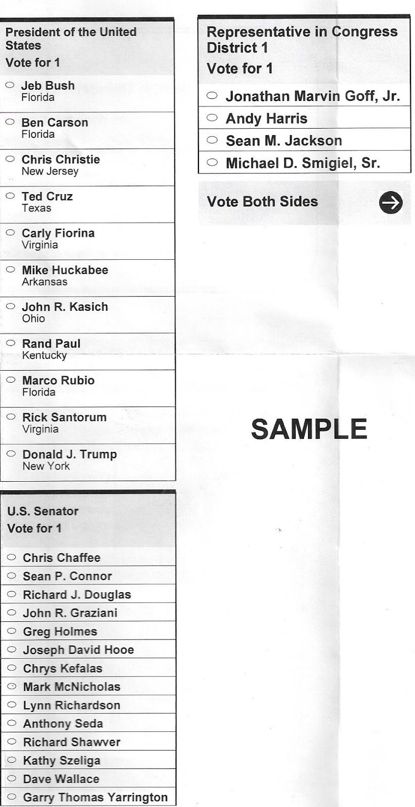 Salisbury News Sample Ballots Important Information Below