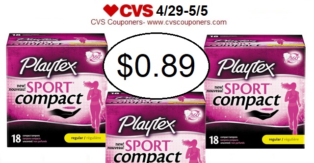 *HOT* Pay $0.89 for Playtex Sport Compact Tampons at CVS! (4/29-5/5 ...