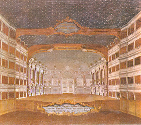 Gabriel Bella's painting of the stage at the Teatro san Samuele