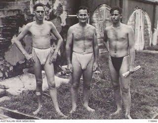 Aussie POW in Jap-nappies