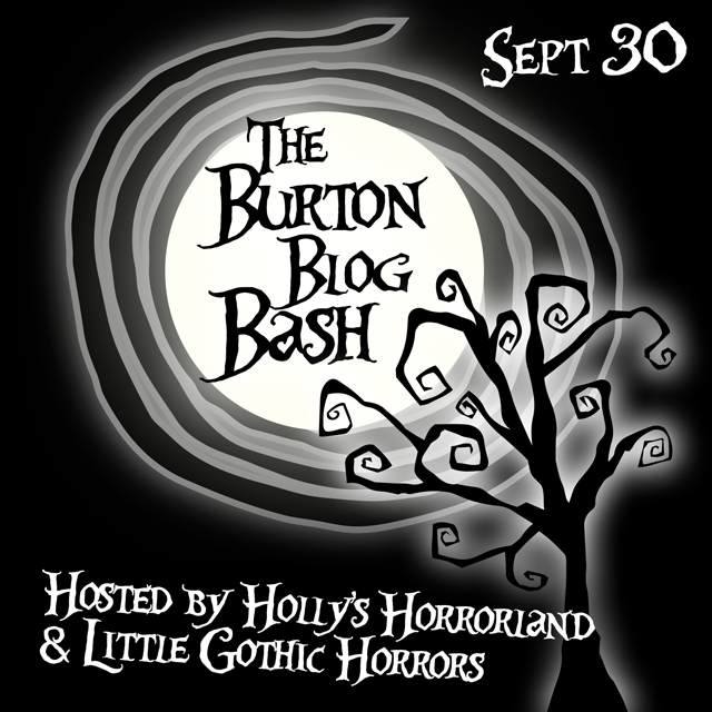 Invite from Emma (Little Gothic Horrors) & Holly (Holly's Horrorland) celebrating all thing Burton!