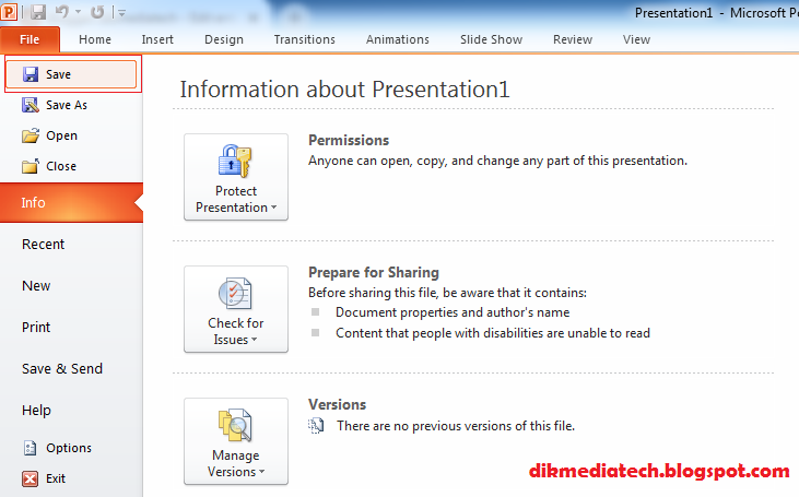 Cara membuat, Menyimpan, dan Membuka file power point ...