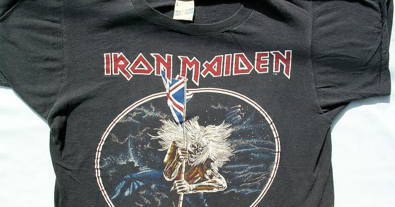 vintage t-shirt: Vintage 1982 IRON MAIDEN The Beast On The Road Concert ...
