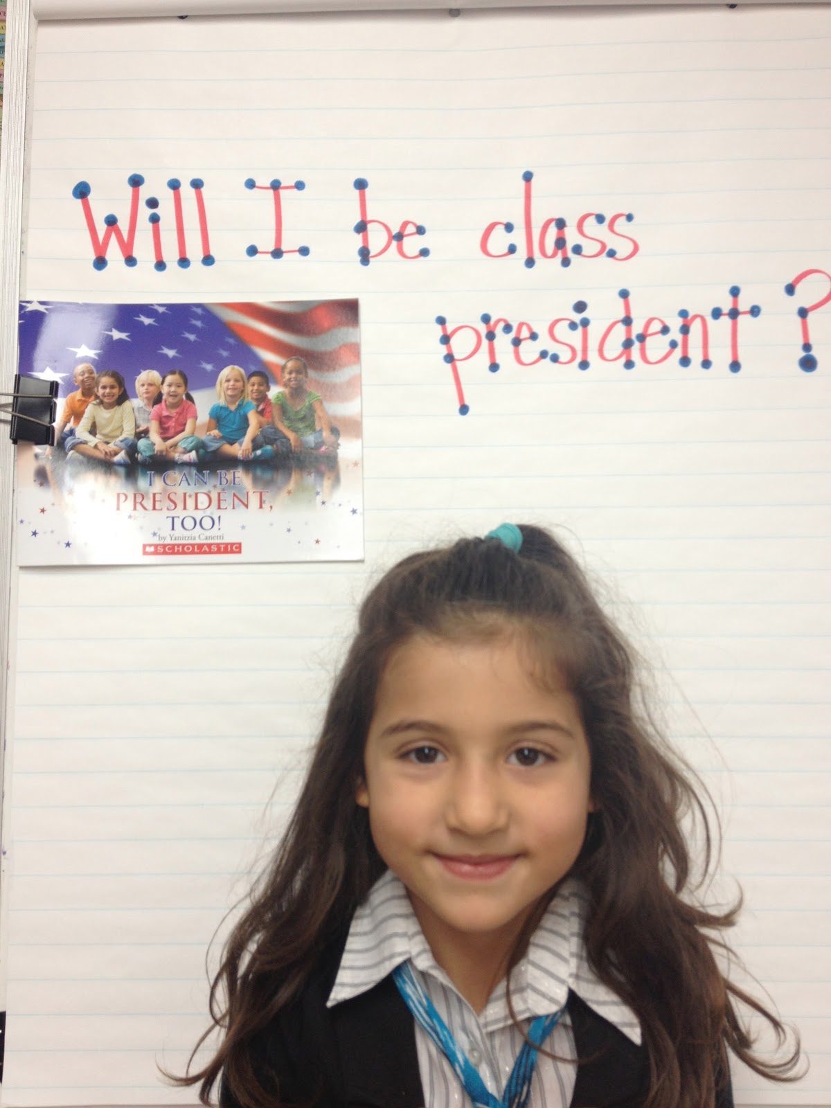 1st Grade F.L.A.G. Class President Candidates
