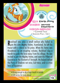 My Little Pony Rockhoof Series 5 Trading Card