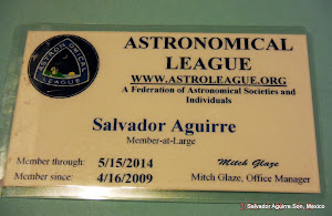 Miembro de la Astronomical League.