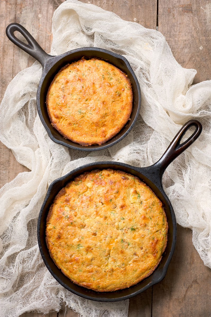 A Cornbread Potluck! Buffalo Chicken Cornbread & Blue Cheese Salad