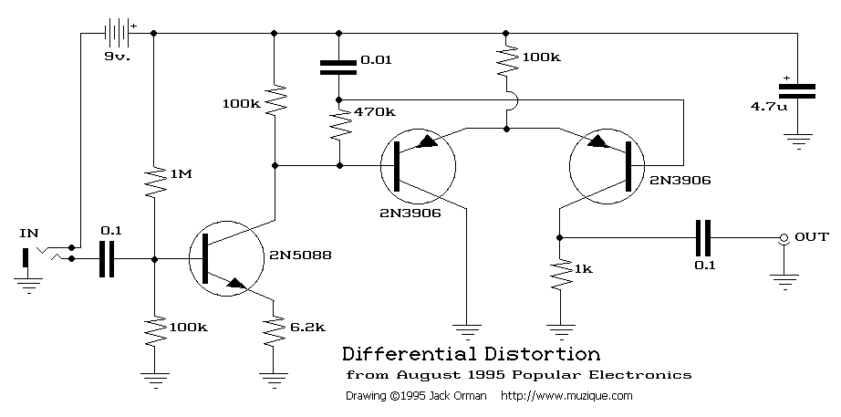 StompBoXed - The Guitar Pedal Builders Repository: Differential Distortion