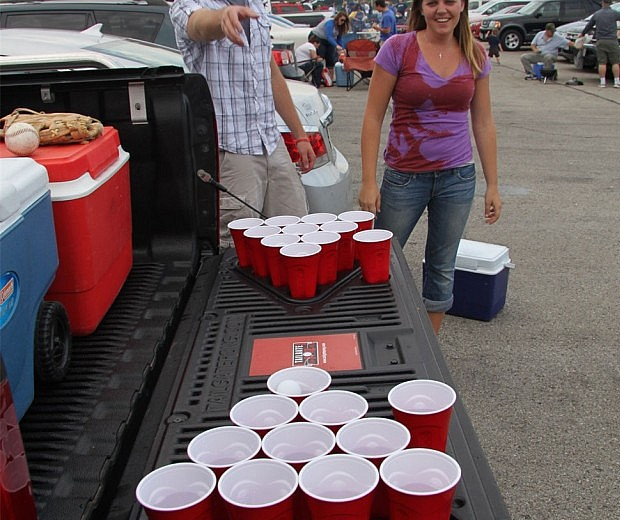 Truck Bed Beer Pong Table