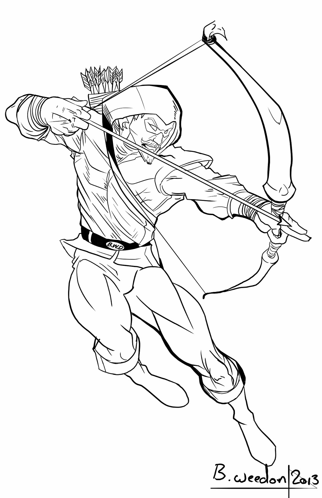 Green Arrow Superhero Coloring Pages Coloring Pages