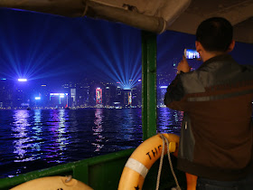 Photographing the Symphony of Lights from a Star Ferry boat