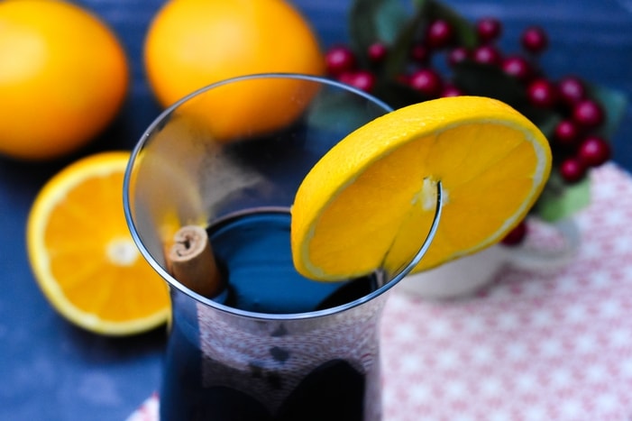 Slow Cooker Mulled Wine with Orange Liqueur