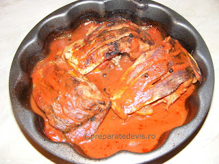 Peste la cuptor in sos tomat retete culinare, 