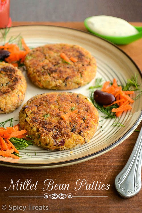 Spicy Treats Millet Patties / Millet Rajma Patties / Millet Bean Patties