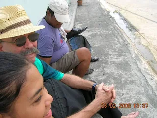 Shoe shine in the Philippines.