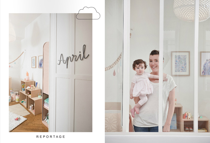 Room of April , daughter of Sophie , owner of “ Les Enfants du Design “ store
