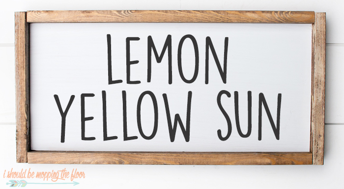 Lemon Yellow Sun