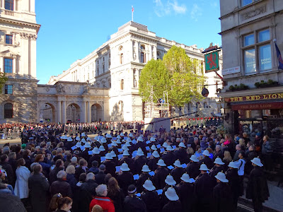 Our view on Remembrance Day at Whitehall