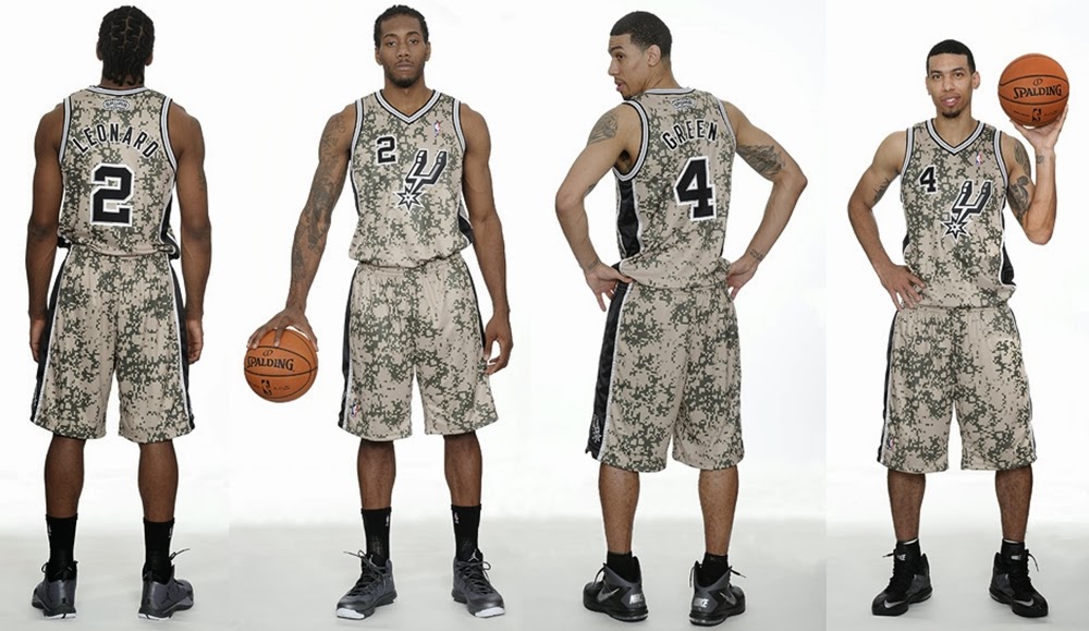 NBA 2K14 Spurs' New Camouflage Alternate Jersey 