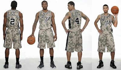Spurs New Uniform Camo Military Tribute