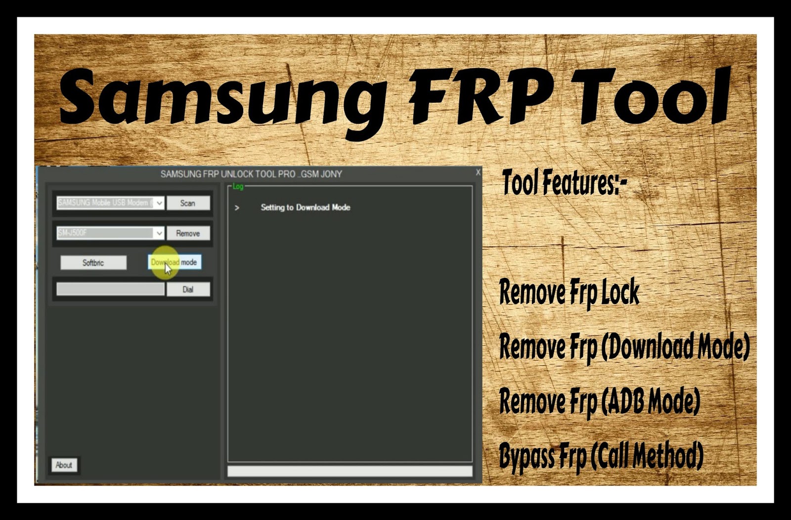 download samsung frp unlock tool pro gsm jony