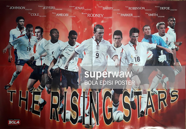 POSTER THE ENGLAND RISING STARS