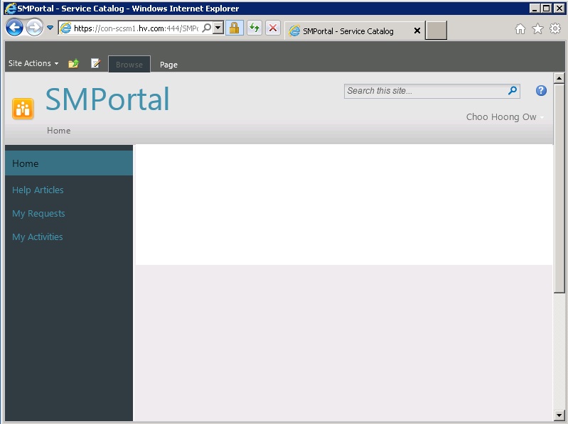 Aries's Sysadmin Blog SCSM 2012 RTM SelfService Portal Installation