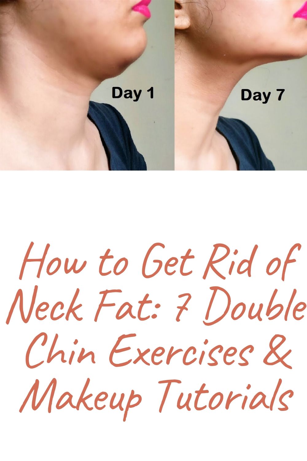 How to Get Rid of Neck Fat 7 Double Chin Exercises & Makeup Tutorials