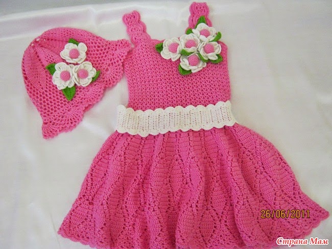 Crocheted dress for girls | knitting and crochet