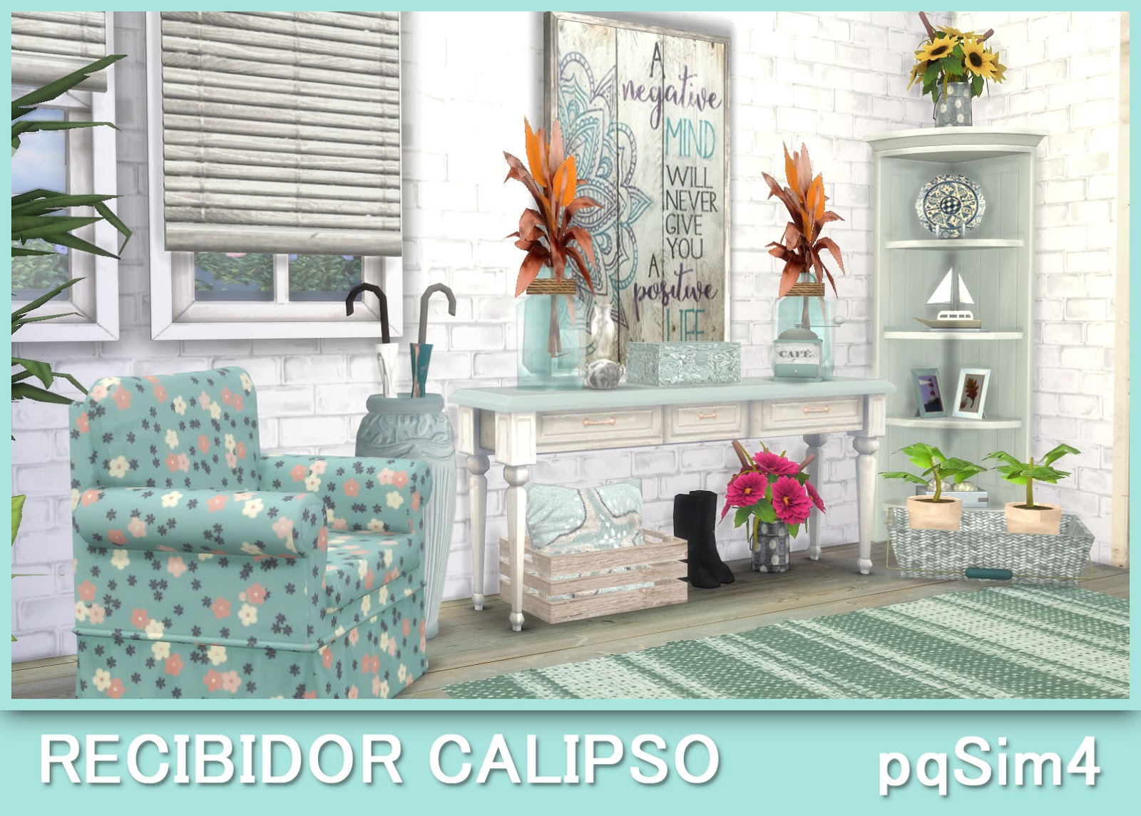 Recibidor Calipso Sims 4 Custom Content