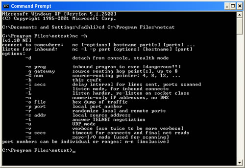 Instalasi Netcat Di Windows