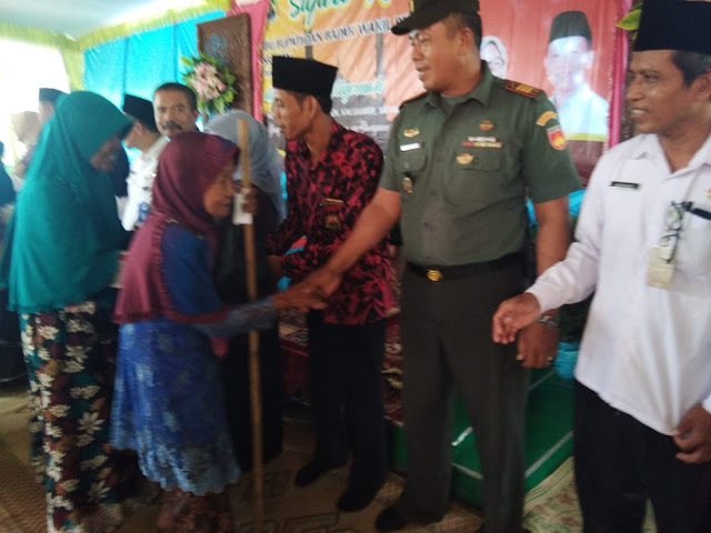 Danramil Kalijambe Dampingi Safari Ramadhan Bupati Sragen