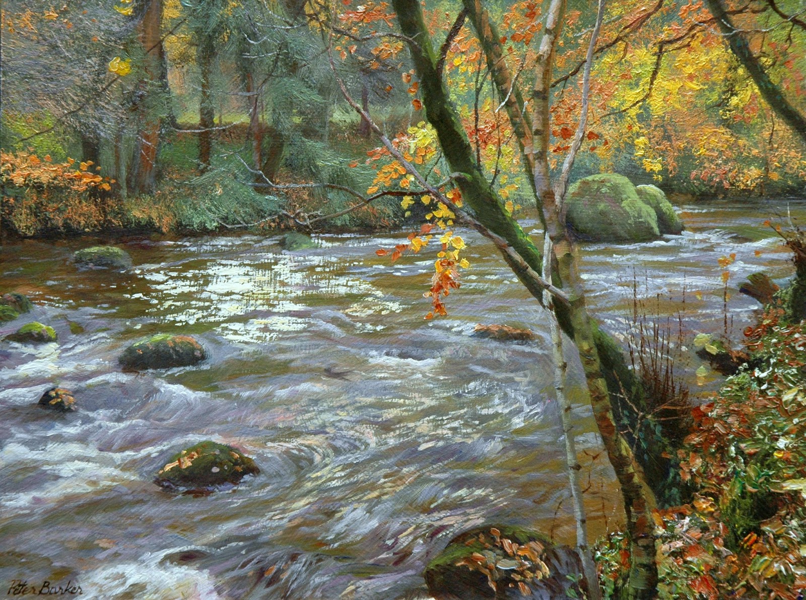 Peter Barker's Palette: Autumn by the Teign
