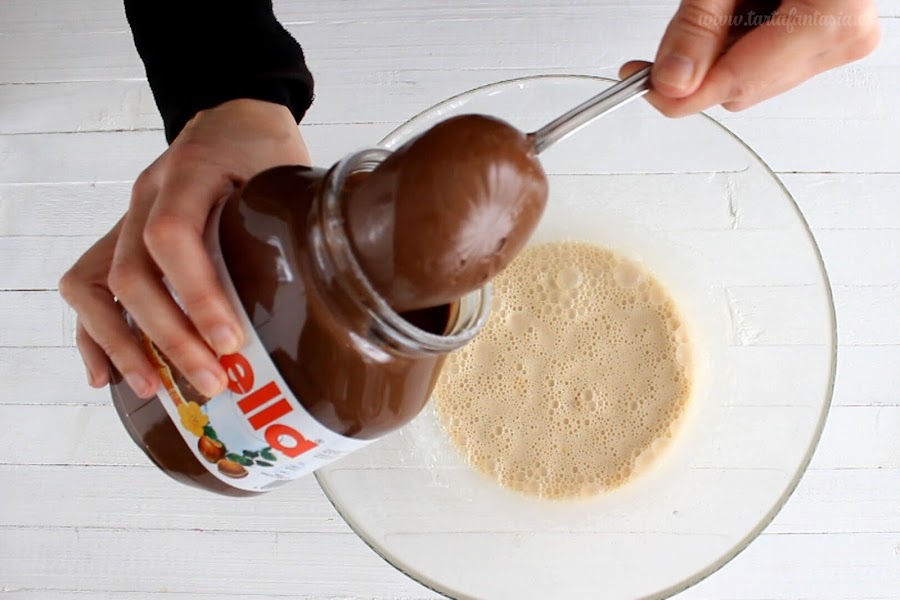 Receta bizcocho de Nutella