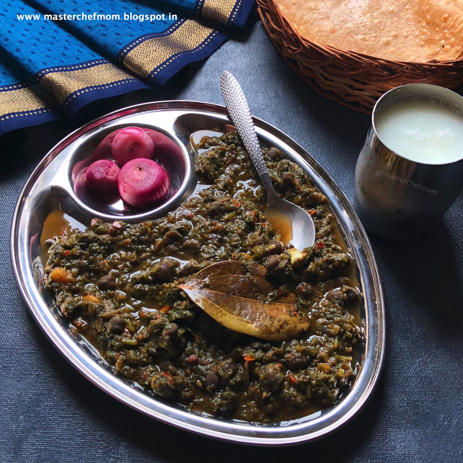 MASTERCHEFMOM Palak Channa Spinach and Black Garbanzo Bean Curry Recipe