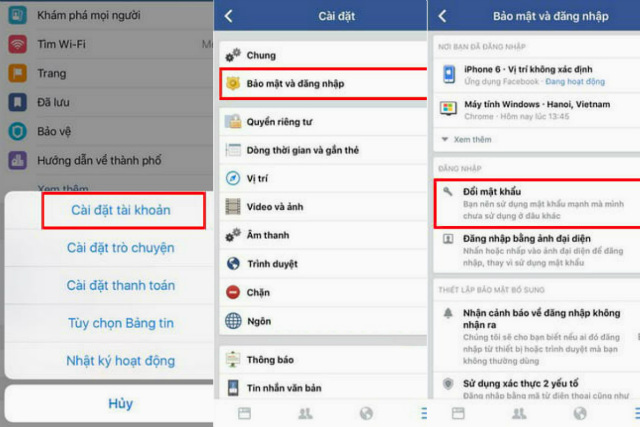 Cách đổi mật khẩu facebook trên điện thoại đổi mật khẩu facebook trên điện thoại 3