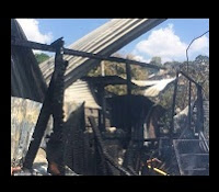 EN BARAHONA; Un Incendio redujo a cenizas iglesia y dos viviendas en Cabral