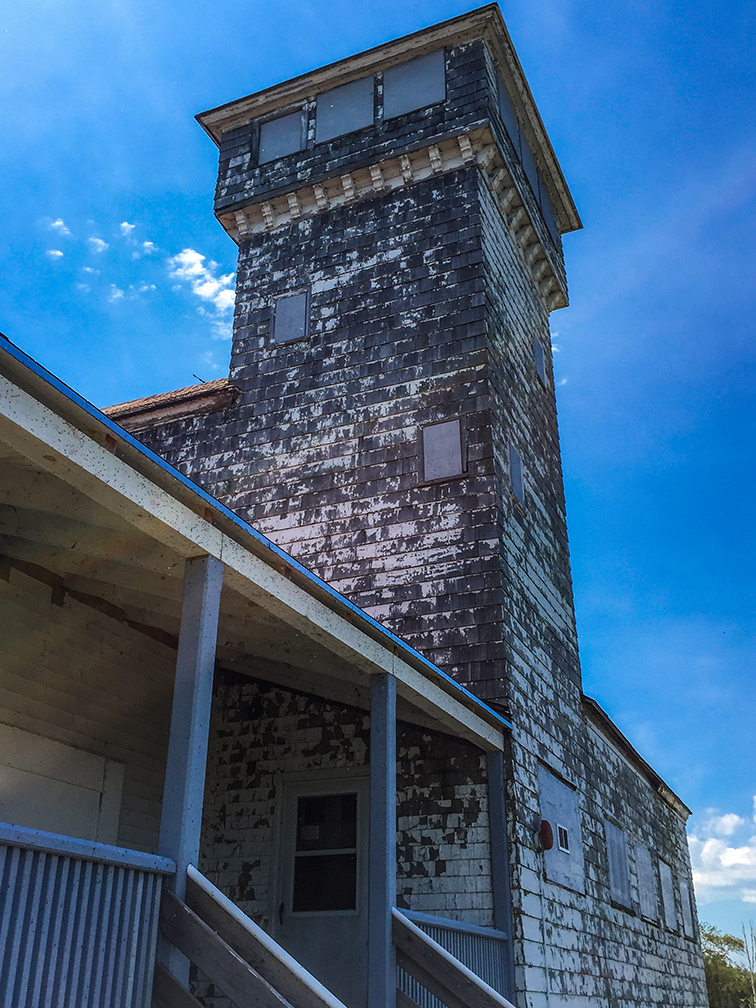 Abandoned Coat Guard Lifesaving Station at Plum Island in Door County WI